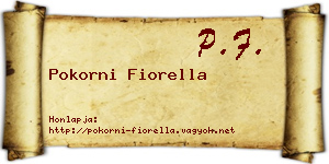Pokorni Fiorella névjegykártya